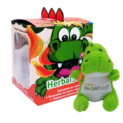 ХЕРБАЛСЕПТ КОМПЛЕКТ БЛИЗАЛКИ ЗА ГЪРЛО + БЛИЗАЛКИ ЗА ГЪРЛО С ВКУС НА ДИНЯ + ИГРАЧКА / HERBALSEPT SET LOLLIPOPS