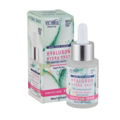 ХИАЛУРОН ХИДРА ШОТ СЕРУМ ЗА ЛИЦЕ С АЛОЕ ВЕРА 30 мл / VICTORIA BEAUTY HYALURON HYDRA SHOT SERUM WITH ALOE VERA 