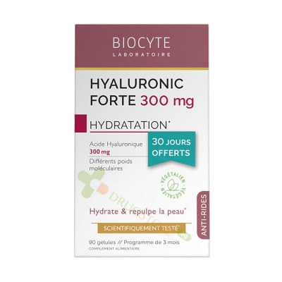 ХИАЛУРОНИК ФОРТЕ капсули 300 мг 90 броя / BIOCYTE HYALURONIC FORTE 