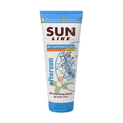 ХИДРАТИРАЩ ГЕЛ ЛОСИОН СЛЕД ПЛАЖ С ХИАЛУРОНОВА КИСЕЛИНА 200 мл / SUN LIKE AFTERSUN MOISTURIZING GEL BODY LOTION 