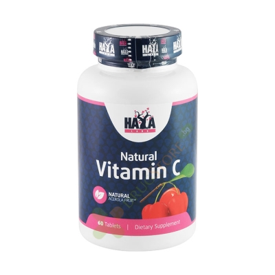 ХАЯ ЛАБС ОРГАНИК ВИТАМИН C ОТ АЦЕРОЛА таблетки 60 броя / HAYA LABS ORGANIC VITAMIN C FROM ACEROLA FRUIT