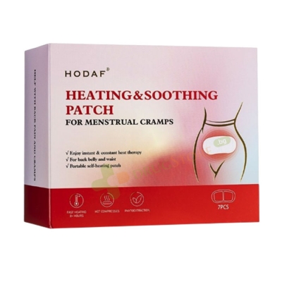 ХОДАФ ЗАТОПЛЯЩИ ПЛАСТИРИ ПРИ МЕНСТРУАЛНИ БОЛКИ 7 броя / HODAF HEATHING & SOOTHING PATCH FOR MENSTRUAL CRAMPS 