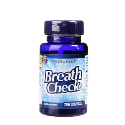 СВЕЖ ДЪХ МАСЛО ОТ СЕМЕНА НА МАГДАНОЗ капсули 150 броя / HOLLAND BARRETT BREATH CHECK