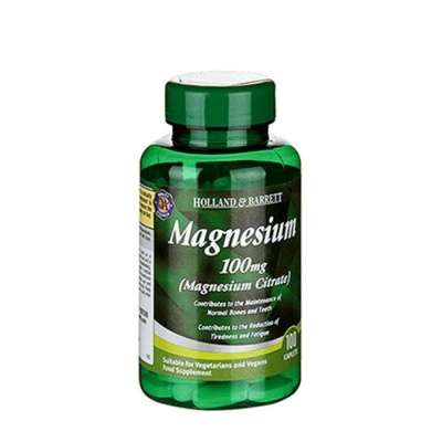 МАГНЕЗИЕВ ЦИТРАТ таблетки 100 мг. 100 броя / HOLLAND BARRETT MAGNESIUM CITRATE