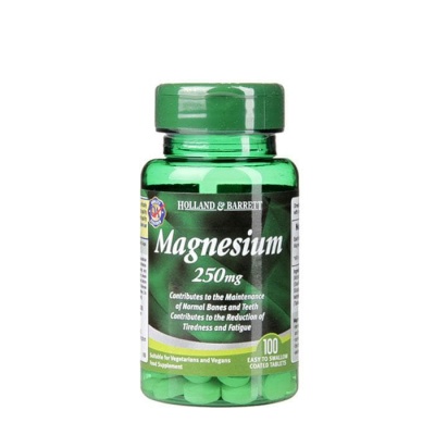 МАГНЕЗИЙ таблетки 250 мг. 100 броя / HOLLAND BARRETT MAGNESIUM