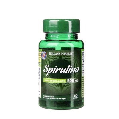 СПИРУЛИНА таблетки 500 мг. 60 броя / HOLLAND BARRETT SPIRULINA