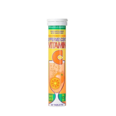 ВИТАМИН Ц ефервесцентни таблетки 20 броя / HOLLAND BARRETT VITAMIN C EFFERVESCENT TABLETS