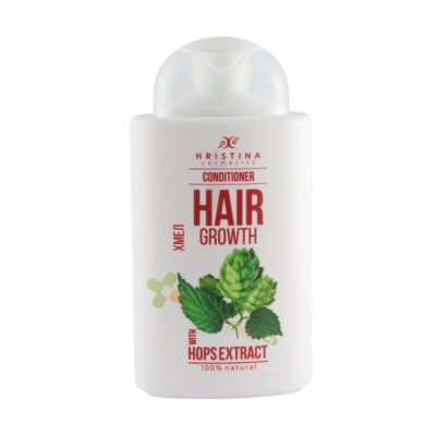 БАЛСАМ ЗА КОСА С ХМЕЛ ЗА РАСТЕЖ 200 мл / HRISTINA HAIR GROWTH CONDITIONER WITH HOPS EXTRACT