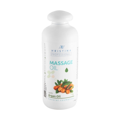 ПРОФЕСИОНАЛНО МАСАЖНО ОЛИО С АРГАН 500 мл / HRISTINA PROFESSIONAL MASSAGE OIL ARGAN