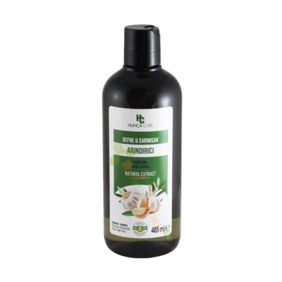 ХУНКА КЕЪР ШАМПОАН С ЧЕСЪН И ДАФИНОВ ЛИСТ 485 мл / HUNCA CARE LAUREL & GARLIC SHAMPOO 
