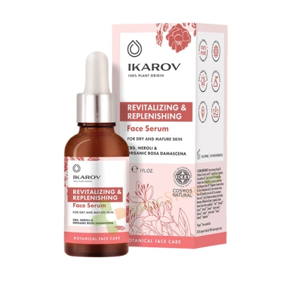 ИКАРОВ РЕВИТАЛИЗИРАЩ, ДАВАЩ ПЛЪТНОСТ СЕРУМ ЗА ЛИЦЕ 30 мл / IKAROV REVITALIZING & REPLENISHING SERUM