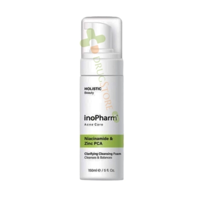 ИНОФАРМ АКНЕ КЕЪР ПЯНА 150 мл / RUBELLA INOPHARM ACNE CARE CLARIFYING CLEANSING FOAM 