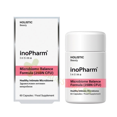 ИНОФАРМ ХОЛИСТИК БЮТИ МИКРОБИОМ БАЛАНС ФОРМУЛА капсули 60 броя / RUBELLA INOPHARM HOLISTIC BEAUTY MICROBIOME BALANCE FORMULA