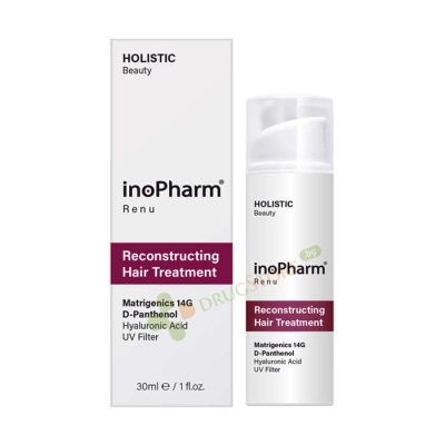 ИНОФАРМ РЕНЮ ВЪЗСТАНОВЯВАЩ СЕРУМ ЗА УВРЕДЕНА И ТРЕТИРАНА КОСА 30 мл / RUBELLA INOPHARM RENU RECONSTRUCTING HAIR TREATMENT