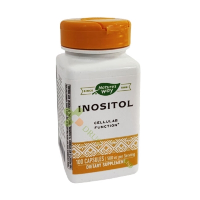 ИНОЗИТОЛ капсули 500 мг 100 броя /  NATURE'S WAY INOSITOL