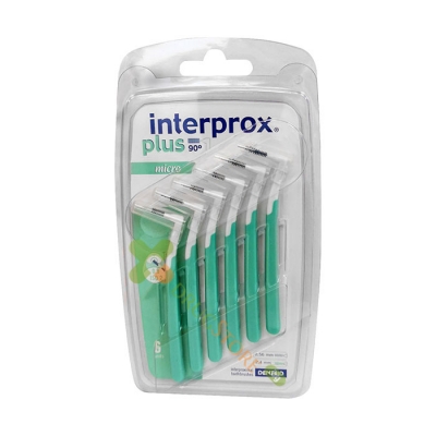 ИНТЕРДЕНТАЛНА ЧЕТКА ЗА ЗЪБИ ИНТЕРПРОКС ПЛЮС 0.9 МИКРО 6 броя / DENTAID INTERPROX PLUS INTERDENTAL TOOTHBRUSH 0.9 MICRO