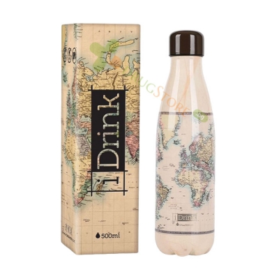 ИЗОТЕРМИЧНА БУТИЛКА OLD MAP 500 мл / ITOTAL OLD MAP ISOTHERMIC BOTTLE 500 ml