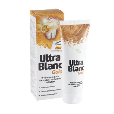ИЗБЕЛВАЩА ПАСТА ЗА ЗЪБИ ГОЛД УЛТРАБЛАНК 75 мл / ULTRABLANC WHITENING TOOTHPASTE WITH 24K GOLD