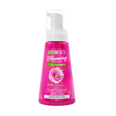 ИЗМИВАЩА ПЯНА ЗА ЛИЦЕ ROSES БЛУМИНГ МУС 4 В 1 ЗА ЧУВСТВИТЕЛНА КОЖА 250 мл / NATURE OF AGIVA ROSES BLOOMING MOUSSE FACE CLEANSER 4 IN 1 FOR SENSITIVE SKIN 