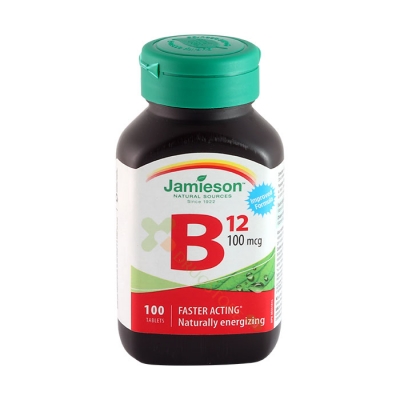 ДЖЕЙМИСЪН ВИТАМИН B12 таблетки 100 мкг 100 броя / JAMIESON LABORATORIE VITAMIN B12 