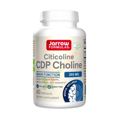 ЦИТИКОЛИН капсули 250 мг 60 броя / JARROW FORMULAS CITICOLINE CDP CHOLINE