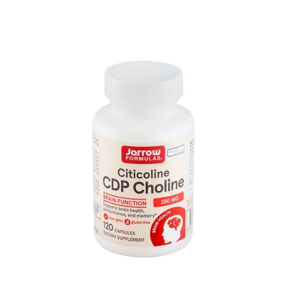 ЦИТИКОЛИН (CDP ХОЛИН) капсули 250 мг 120 броя / JARROW FORMULAS CITICOLINE CDP CHOLINE