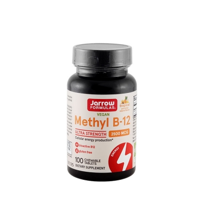 ВИТАМИН B12 таблетки за смучене 2500 мкг 100 броя / JARROW FORMULAS METHYL B12