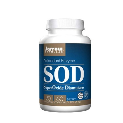 СУПЕРОКСИД ДИСМУТАЗА (SOD) капсули 20 мг. 60 броя / JARROW FORMULAS SOD (SUPEROXIDE DISMUSTASE)