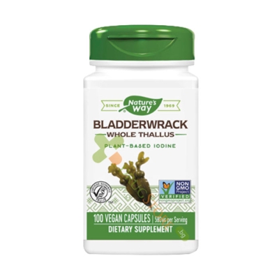 КАФЯВИ ВОДОРАСЛИ /ФУКУС капсули 580 мг 100 броя / NATURE'S WAY BLADDERWRACK