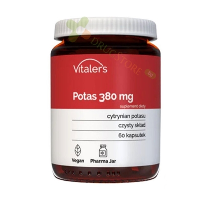 КАЛИЙ капсули 380 мг 60 броя / VITALER'S POTASSIUM