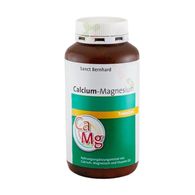 КАЛЦИЙ 120 мг + МАГНЕЗИЙ 50 мг таблетки 400 броя / SANCT BERNHARD CALCIUM + MAGNESIUM 