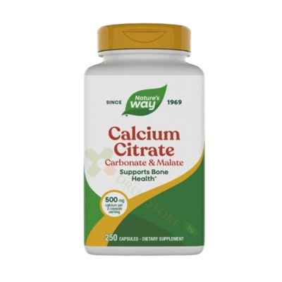 КАЛЦИЙ ЦИТРАТ капсули 250 мг 250 броя / NATURE'S WAY CALCIUM CITRATE 