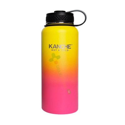 ТЕРМОС ПЪТУВАЙ С МЕН ЖЪЛТО-РОЗОВО 960 мл / KANCHE THERMOS TRAVEL WITH ME YELLOW-PINK 960 ml