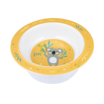 КАНПОЛ МЕЛАМИНОВА КУПА С ВАКУУМЕН РИНГ EXOTIC ANIMALS ЖЪЛТА 270 мл / CANPOL BABIES MELAMINE BOWL WITH VACUUM RING EXOTIC ANIMALS YELLOW 270 ml