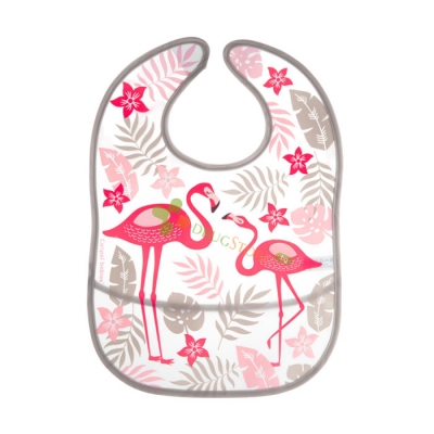 КАНПОЛ НЕПРОМОКАЕМ ЛИГАВНИК С ДЖОБ JUNGLE КОРАЛ / CANPOL BABIES BIB WITH POCKET JUNGLE CORAL 