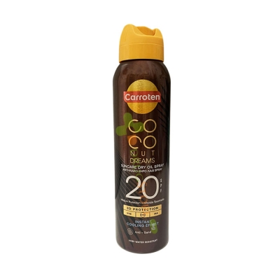 КАРОТЕН COCONUT DREAMS СЛЪНЦЕЗАЩИТНО СУХО ОЛИО СПРЕЙ КОКОС SPF20 150 мл / CARROTEN COCONUT DREAMS SUNCARE DRY OIL SPRAY SPF20