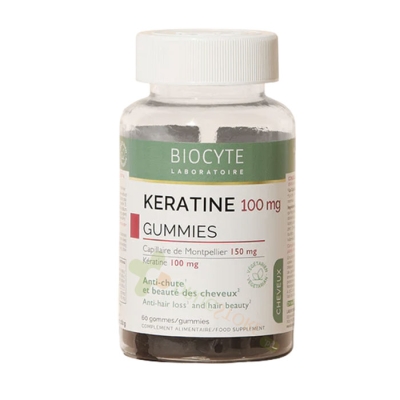 КЕРАТИН ГЪМИС желирани бонбони 60 броя / BIOCYTE KERATIN GUMMIES gummies 