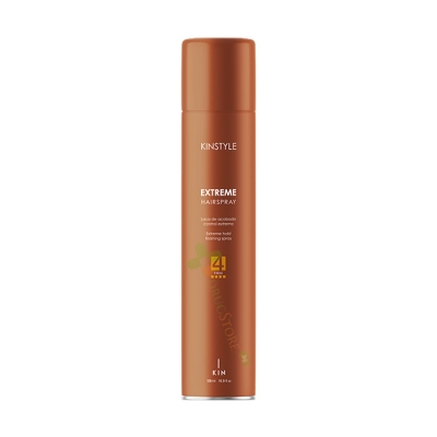 ЛАК ЗА КОСА KINSTYLE EXTREME СРЕДНА ФИКСАЦИЯ спрей 500 мл / KIN COSMETICS KINSTYLE EXTREME HAIRSPRAY