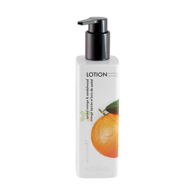 КИНЕТИКС ЛОСИОН ЗА РЪЦЕ И ТЯЛО ПОРТОКАЛ И САНДАЛОВО ДЪРВО 250 мл / KINETICS HAND & BODY LOTION SPICED ORANGE & SANDALWOOD