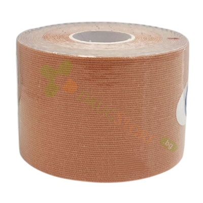 КИНЕЗИО ЛЕНТА БЕЖОВА 5 см/5 м NANJING 3H MEDICAL / KINESIO TAPE BEIGE 5 cm/5 m NANJING 3H MEDICAL