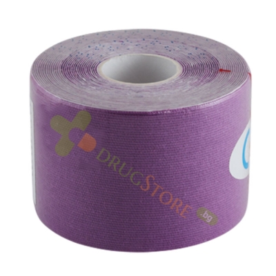 КИНЕЗИО ЛЕНТА ЛИЛАВА 5 см/5 м / NANJING 3H MEDICAL KINESIO TAPE PURPLE 5 cm/5 m 