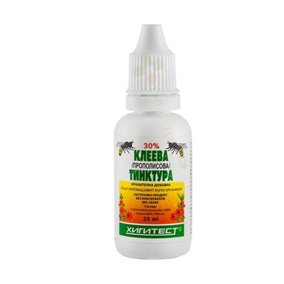 КЛЕЕВА ТИНКТУРА 30 % 25 мл / HIGITEST PROPOLIS TINCTURE 30% 