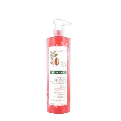 ДУШ ГЕЛ С ЦВЯТ ОТ ХИБИСКУС 400 мл. / KLORANE NOURISHING SHOWER GEL WITH HIBISCUS BLOSSOM