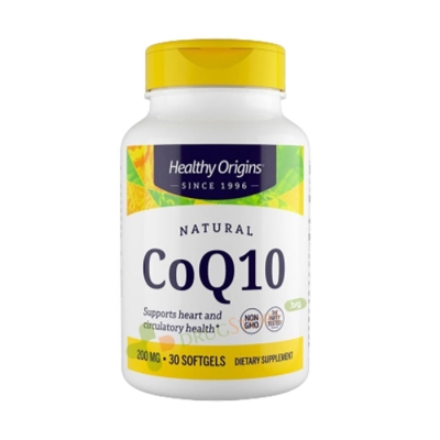 КОЕНЗИМ Q10 капсули 200 мг 30 броя / HEALTHY ORIGINS CoQ10