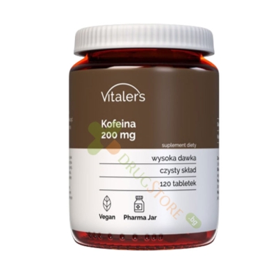 КОФЕИН таблетки 200 мг 120 броя / VITALER'S COFFEIN