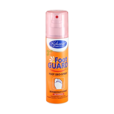 ФУУТ ГАРД СПРЕЙ ЗА КРАКА 180 мл / KOKONA COSMETICS FOOT GUARD FOOT DEO SPRAY