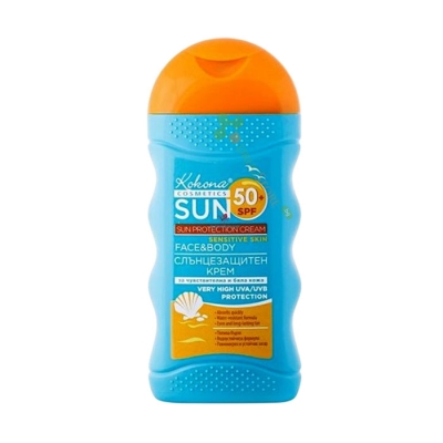 СЛЪНЦЕЗАЩИТЕН КРЕМ ЗА ЛИЦЕ И ТЯЛО SPF 50+ 150 мл / / KOKONA COSMETICS SUN PROTECTION CREAM SPF 50+ 