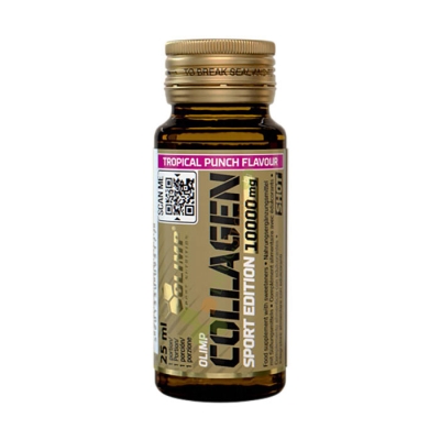 КОЛАГЕН ШОТ стъклена ампула ТРОПИЧЕСКИ ПУНШ 25 мл / OLIMP SPORT NUTRITION COLLAGEN SHOT - GLASS 25 ml TROPICAL PUNCH