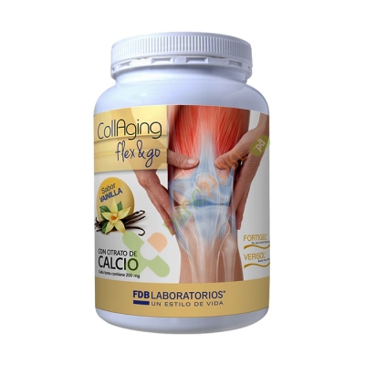 КОЛЕЙДЖИНГ ФЛЕКС ЕНД ГОУ прах 390 г ВАНИЛИЯ / FDB LABORATORIOS COLLAGING FLEX & GO powder