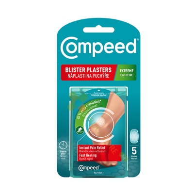 КОМПИЙД ПЛАСТИРИ ЗА МЕХУРИ МАЛЪК ЕКСТРИЙМ 5 броя / COMPEED BLISTER PLASTERS EXTREME 
